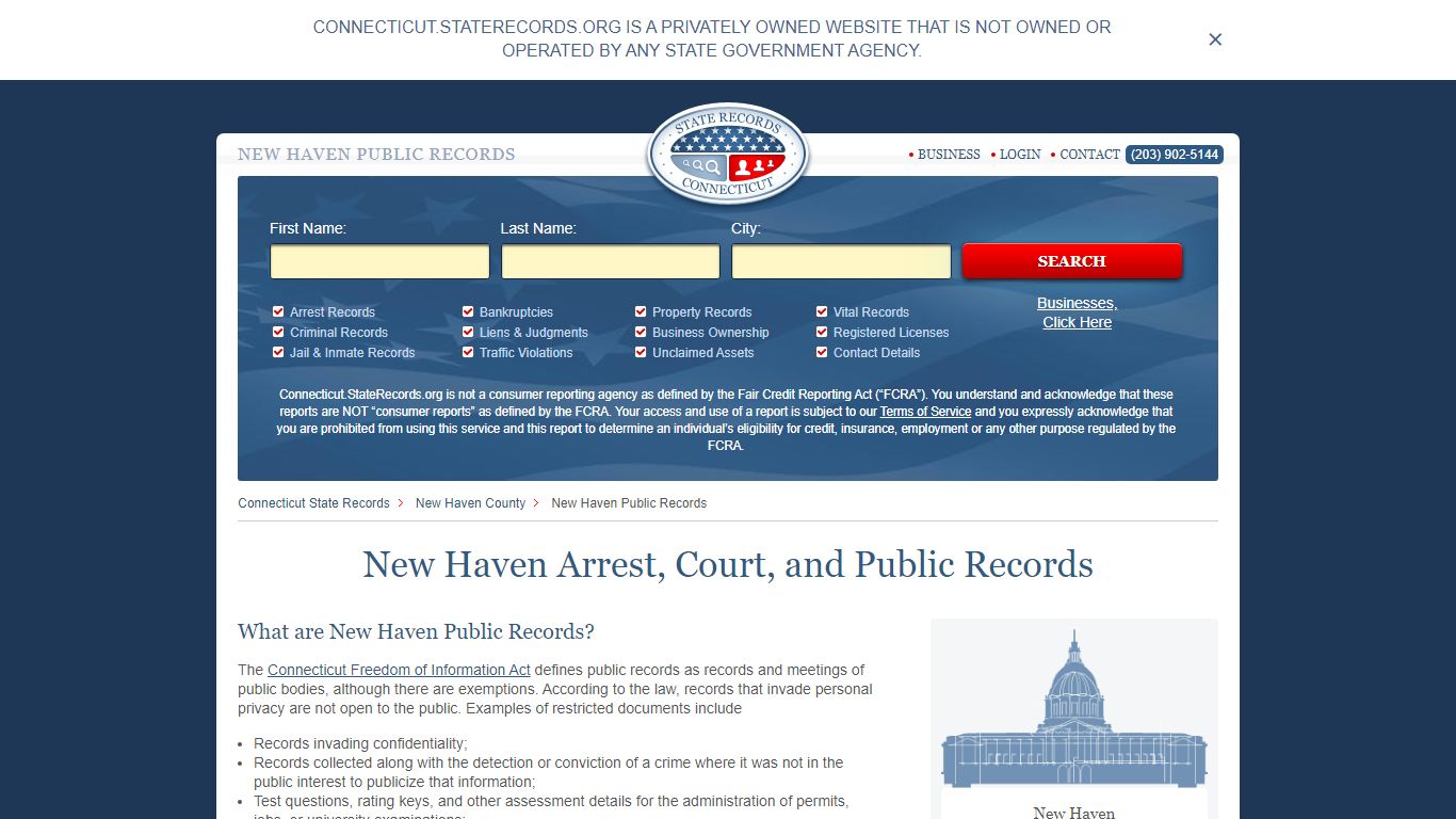New Haven Public Records - connecticut.staterecords.org